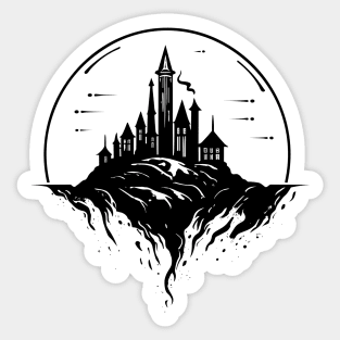 Castle Fortress Fantasy Dream Vector Graphic Sticker